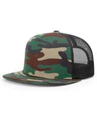 Wool Blend Flat Bill Trucker Cap