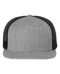 Wool Blend Flat Bill Trucker Cap