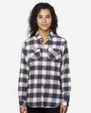 Burnside Women's Yarn-Dyed Long Sleeve Flannel Shirt 5210