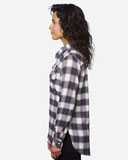 Burnside Women's Yarn-Dyed Long Sleeve Flannel Shirt 5210