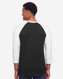 Premium Blend Ringspun Three-Quarter Sleeve Raglan Baseball T-Shirt