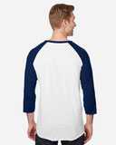 JERZEES Premium Blend Ringspun Three-Quarter Sleeve Raglan Baseball T-Shirt 560RR