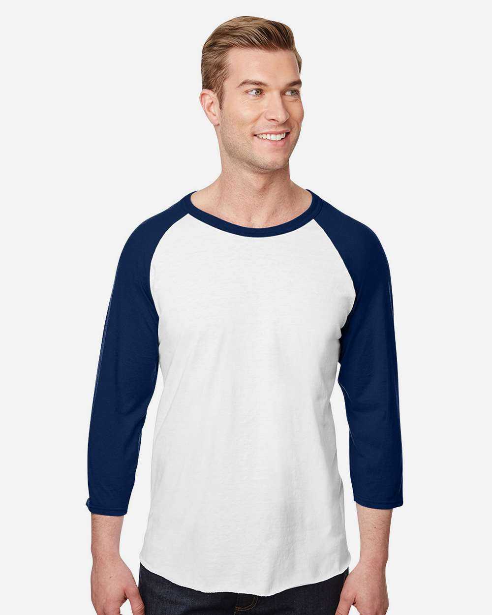 Premium Blend Ringspun Three-Quarter Sleeve Raglan Baseball T-Shirt