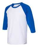 Premium Blend Ringspun Three-Quarter Sleeve Raglan Baseball T-Shirt