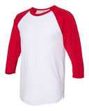 Premium Blend Ringspun Three-Quarter Sleeve Raglan Baseball T-Shirt