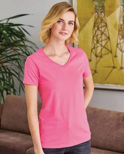 Hanes Essential-T Women’s V-Neck T-Shirt 5780 Hanes Essential-T Women’s V-Neck T-Shirt 5780