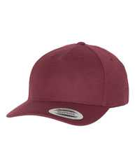 Premium Five-Panel Curved Visor Snapback Cap