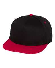 Yupoong 6007 Five-Panel Flat-Bill Snapback Hat