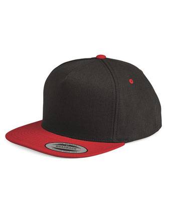 YP Classics Yupoong 6007 Five-Panel Flat-Bill Snapback Hat 6007