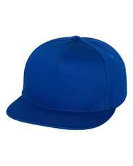 Yupoong 6007 Five-Panel Flat-Bill Snapback Hat