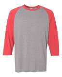 JERZEES Triblend Three-Quarter Raglan Baseball T-Shirt 601RR
