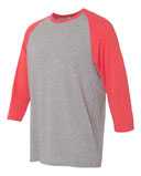 JERZEES Triblend Three-Quarter Raglan Baseball T-Shirt 601RR