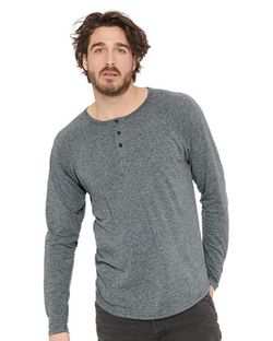 Next Level Triblend Henley 6072 Next Level Triblend Henley 6072