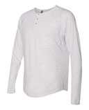 Next Level Triblend Henley 6072