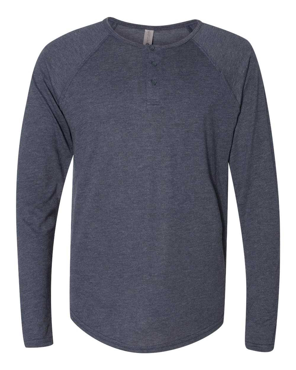 Next Level Triblend Henley 6072