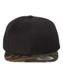 Flat Bill Snapback Cap