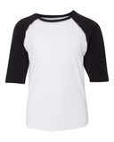 Youth Baseball Fine Jersey Three-Quarter Sleeve Tee