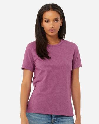 BELLA + CANVAS Women’s Relaxed Fit Heather CVC Tee 6400CVC