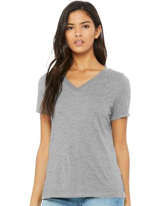 BELLA + CANVAS Women’s Relaxed Jersey V-Neck Tee 6405
