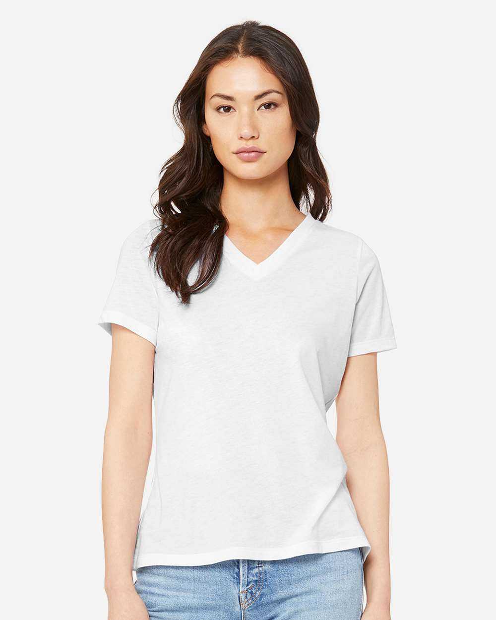 BELLA + CANVAS Women's Relaxed Triblend Short Sleeve V-Neck Tee 6415