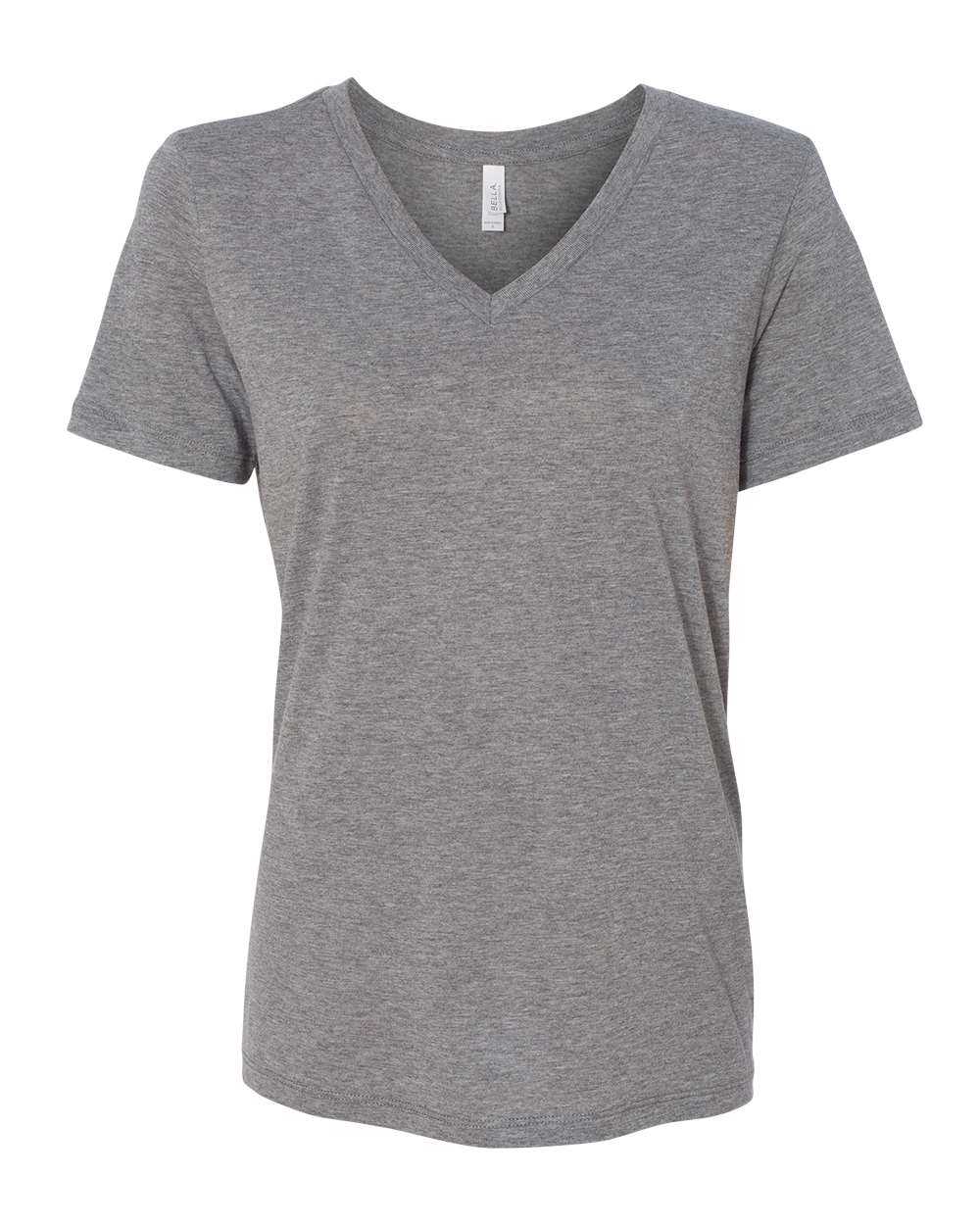 BELLA + CANVAS Women's Relaxed Triblend Short Sleeve V-Neck Tee 6415