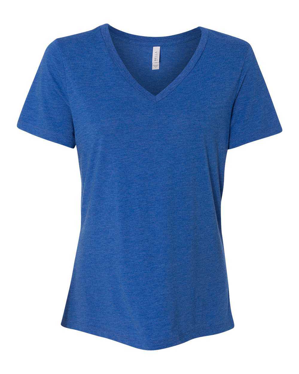 BELLA + CANVAS Women's Relaxed Triblend Short Sleeve V-Neck Tee 6415