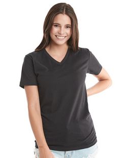 Next Level Sueded V-Neck T-Shirt 6440NL Next Level Sueded V-Neck T-Shirt 6440NL