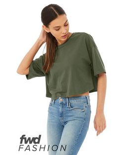 BELLA + CANVAS Women's Jersey Crop Tee 6482 BELLA + CANVAS Women's Jersey Crop Tee 6482