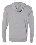 Sueded Long Sleeve Hooded Full Zip