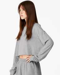 FWD Fashion Women's Crop Long Sleeve Tee
