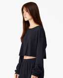 FWD Fashion Women's Crop Long Sleeve Tee