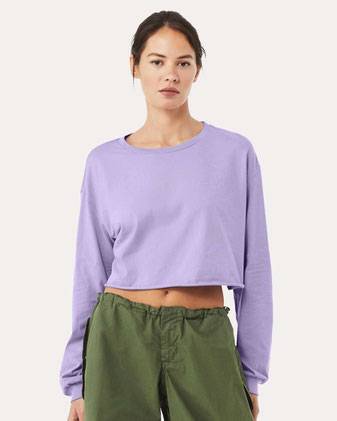 BELLA + CANVAS FWD Fashion Women's Crop Long Sleeve Tee 6501