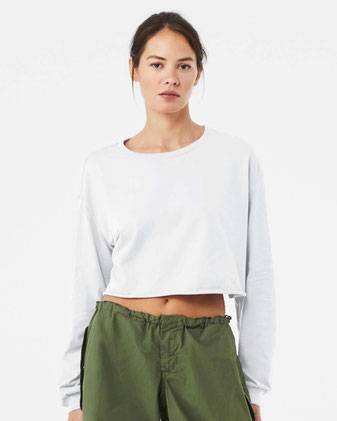 BELLA + CANVAS FWD Fashion Women's Crop Long Sleeve Tee 6501