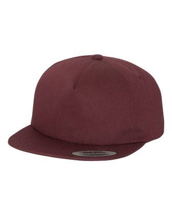 YP Classics Yupoong 6502 Unstructured 5-Panel Snapback Hat 6502
