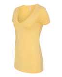 Women’s CVC Deep V-Neck T-Shirt