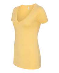 Women’s CVC Deep V-Neck T-Shirt