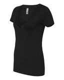 Women’s CVC Deep V-Neck T-Shirt