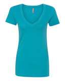 Women’s CVC Deep V-Neck T-Shirt