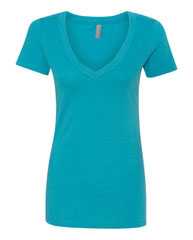 Women’s CVC Deep V-Neck T-Shirt