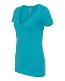 Women’s CVC Deep V-Neck T-Shirt
