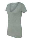 Women’s CVC Deep V-Neck T-Shirt
