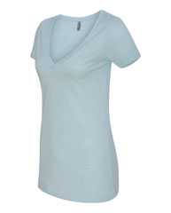 Women’s CVC Deep V-Neck T-Shirt