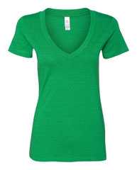 Women’s CVC Deep V-Neck T-Shirt