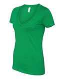 Women’s CVC Deep V-Neck T-Shirt