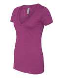 Women’s CVC Deep V-Neck T-Shirt