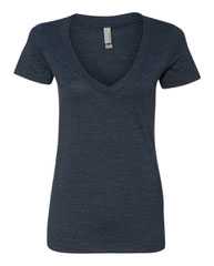 Women’s CVC Deep V-Neck T-Shirt