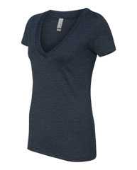 Women’s CVC Deep V-Neck T-Shirt