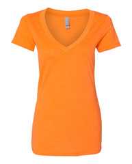 Women’s CVC Deep V-Neck T-Shirt