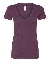 Women’s CVC Deep V-Neck T-Shirt