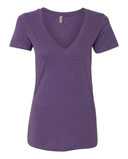 Women’s CVC Deep V-Neck T-Shirt